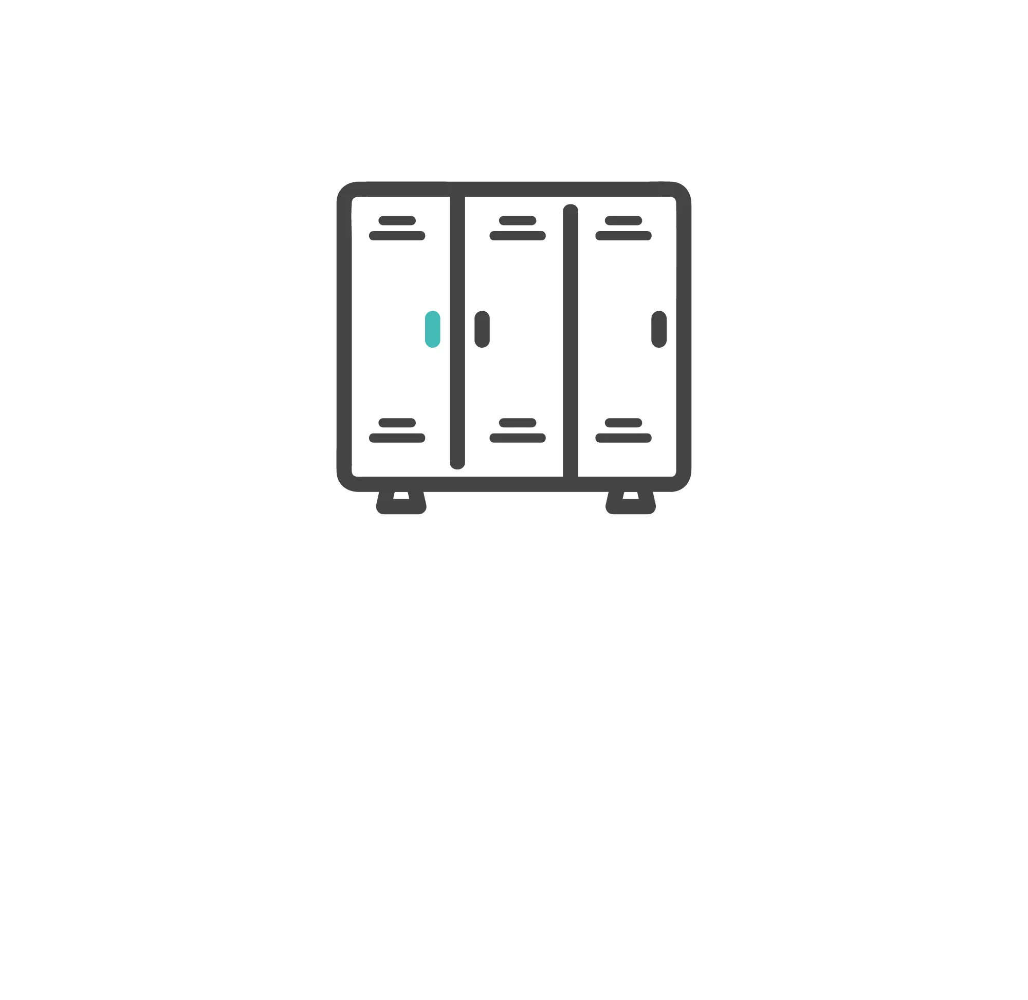 月極契約ロッカー完備（有料）